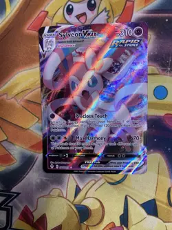 Sylveon Vmax 075/203 Evolving Skies NM Full Art Ultra Rare Pokemon Card - Image 1
