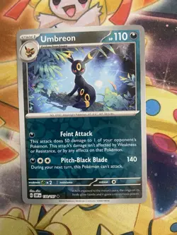 Pokemon Card Umbreon Obsidian Flames Reverse Holo Uncommon 130/197 Near Mint - Image 1