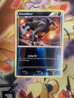 HOUNDOUR 54/90 - REVERSE Holo - COMMON - HGSS Undaunted - 2010 POKEMON Card - NM - Image 1
