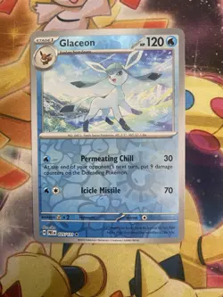 Glaceon 025/131 Reverse Holo Prismatic Evolutions Pokemon Card - NM - Image 1