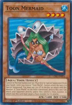 [Common] YuGiOh - Toon Mermaid - LDS1-EN054 NM/M 1st Ed - Image 1