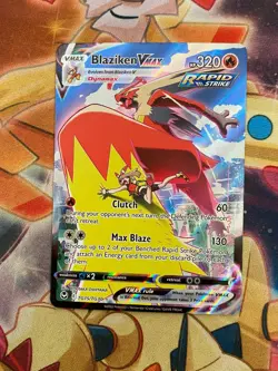 Blaziken VMAX TG15/TG30 Silver Tempest Trainer Gallery Holo Pokemon Card NM - Image 1