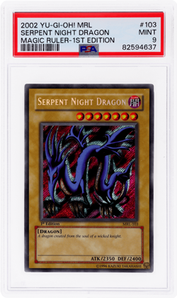 2002 Yu-Gi-Oh Magic Ruler 1st Edition Serpent Night Dragon #MRL103 PSA 9 - Image 1