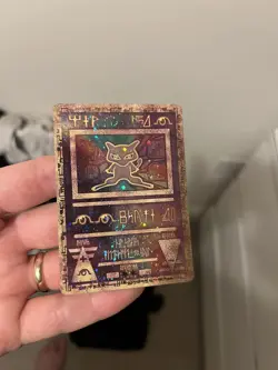 Pokemon TCG Ancient Mew Holo Rare Movie Promo Card Double Swirl 1999-2000 (HP) - Image 1