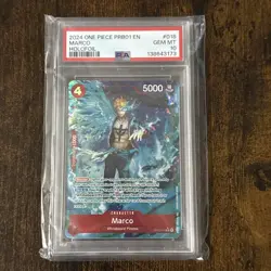 2024 One Piece Marco PRB01 Holofoil #018 PSA 10 GEM MINT - Image 1