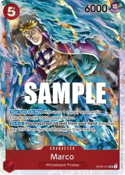 Marco [OP03 - OP03-013] - NM [Foil] TCG One Piece - Image 1
