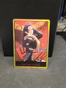 DON!! Card (Boa Hancock) (Gold) Extra Booster: One Piece Heroines Edition Foil - Image 1