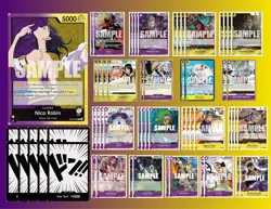 Nico Robin P/Y OP09 Leader Full Deck One Piece TCG - Image 1