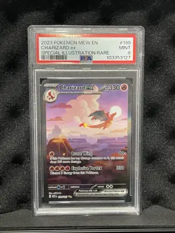 PSA 9 Charizard EX Special Illustration Rare SIR 199/165 Pokemon 151 - Image 1