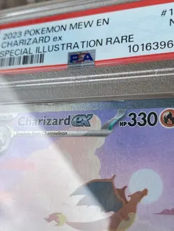 POKEMON 151 SPECIAL ILLUSTRATION RARE 199/165 CHARIZARD EX PSA 7 - Image 3