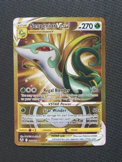 Serperior VSTAR Silver Tempest 210/195 *NM* Pokemon TCG Gold Secret Rare - Image 1