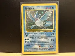 Pokemon TCG Articuno Fossil Holo Unlimited Rare Card 2/62 - Image 1
