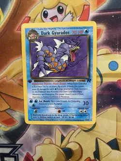 DARK GYARADOS Pokemon Card - WOTC - 1st Edition - Team Rocket - 25/82 - NM - Image 1