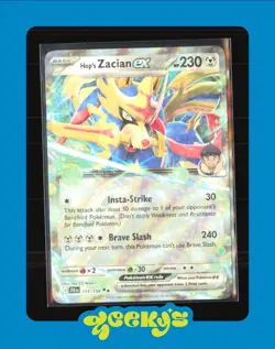 Hop's Zacien ex 111/159 Pokemon 2025 Journey Together Double Rare Card - Image 1