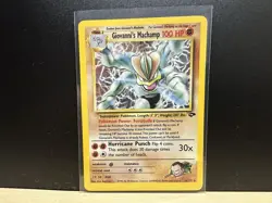 Pokemon TCG Holo Rare Card Giovanni's Machamp 6/132 Gym Challenge - Image 1