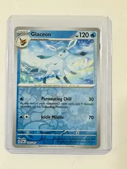 Pokemon Glaceon Reverse Holo Rare Card 054/167 Twilight Masquerade NM - Image 1