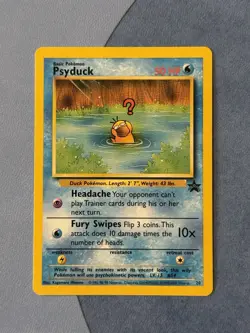 2000 Pokemon Psyduck Promo 20 Black Star WOTC Vintage Card Rare - Image 1