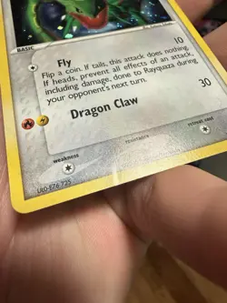 Rayquaza 3/17 Pop Series 1 Holo Rare Pokemon TCG 2004 Legendary Played Card - Image 4