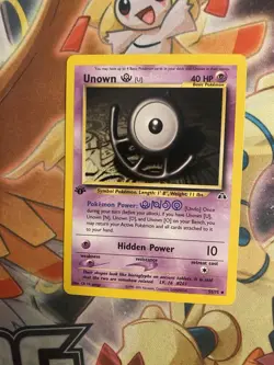 Unown u 51/75 Neo Discovery 1st Edition Pokemon Card NM - Image 1
