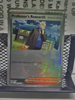 Professors Research 124/131 POKEBALL Prismatic Evolutions Holo Pokemon Card Mint - Image 1