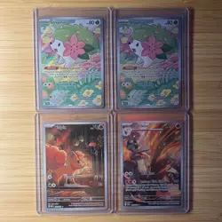 Pokemon Illustration Rare Card Lot! Shaymin Vulpix Blaziken. English 4 Cards! - Image 1