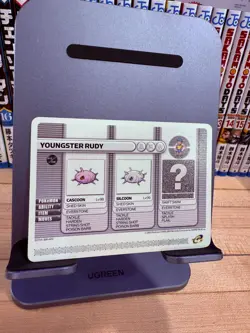 Pokemon Battle Card E Reader Ruby Gameboy Advance 2003 Youngster Rudy Ruby NM - Image 1