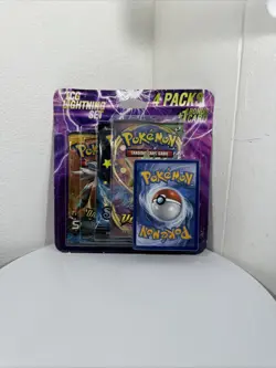 Pokemon TCG Lightning 4 Booster Packs 1 Bonus Card Factory Sealed - Image 1