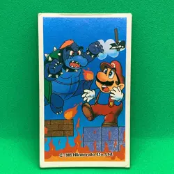 Mario Nintendo Famicom 1985 Menko Card Japanese Very Rare 87058 F/S - Image 1
