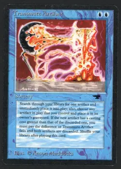 ***Transmute Artifact*** MTG Antiquities Magic Kid Icarus - Image 1