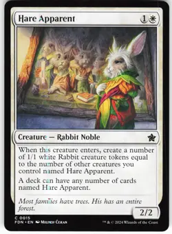 Hare Apparent C MTG Foundations 15 NM - Image 1