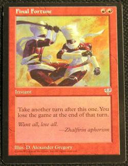 Final Fortune - MtG Magic the Gathering - Mirage *LP* - Image 1