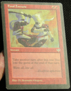 Final Fortune - MtG Magic the Gathering - Mirage *LP* - Image 3