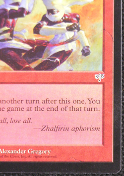 Final Fortune - MtG Magic the Gathering - Mirage *LP* - Image 5