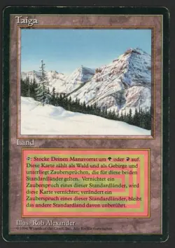 ***FBB German Taiga (Pen Indent)*** MTG Revised Magic Kid Icarus - Image 1