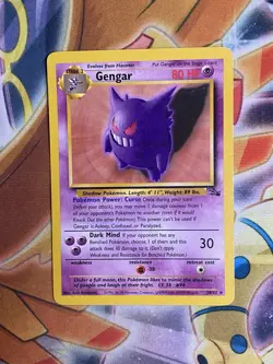 Gengar 20/62 - Pokemon Fossil Unlimited Rare Card WOTC Vintage HP - Image 1