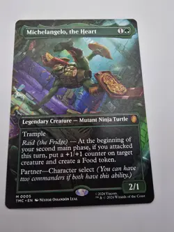 Michelangelo, the Heart (0005) (Borderless) Commander: Teenage Mutant Ninja... - Image 1