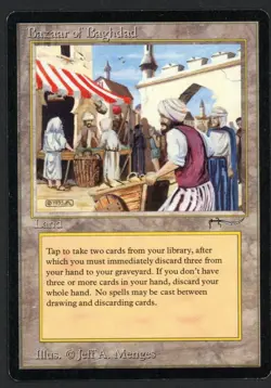 ***Bazaar of Baghdad (Light Bend)*** MTG Arabian Nights Magic Kid Icarus - Image 1
