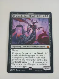 MTG ~ Drana, the Last Bloodchief ~ Zendikar Rising ~ Vampire Magic NM - Image 1