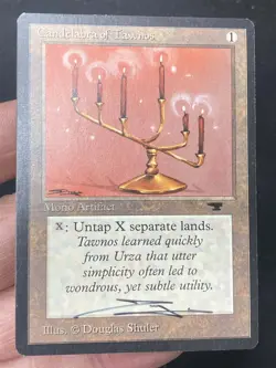***Candelabra of Tawnos Signed** MTG Antiquities Magic Douglas Shuler Kid Icarus - Image 3