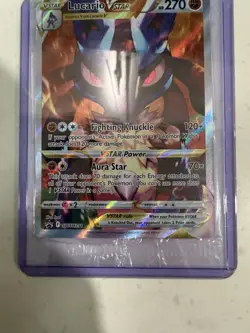 Lucario VSTAR SWSH291 SWSH Promo Holo Vstar Pokemon Card HP 270 English - Image 3