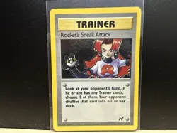 Pokemon TCG Rocket's Sneak Attack 16/82 Team Rocket Holo Rare LP - Image 1