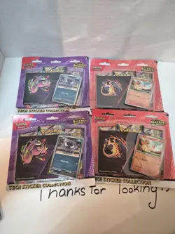 Pokemon Ascended Heroes Tech Sticker Collection (Gastly & Charmander) Lot of 2 - Image 1