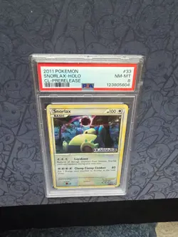 Pokemon: Snorlax PRERELEASE #33/95 Holo Rare Call Of Legends 2011 Stamped -PSA 8 - Image 4