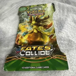 Pokemon TCG: 2016 XY-Fates Collide Booster Pack (10 Cards) New 820650801143 - Image 1