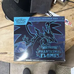 Pokemon TCG Mega Evolution Phantasmal Flames Elite Trainer Box Charizard Promo - Image 1