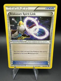 Pokemon TCG Alakazam Spirit Link 90/124 Fates Collide Regular Non-Holo Vintage - Image 1