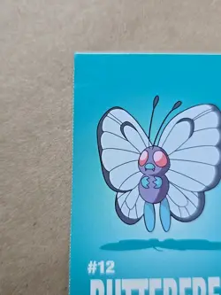 Butterfree Pokemon 1999 Game Freak Creatures 1999 Sticker Pokemon Card #12 Rare - Image 2