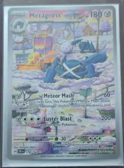 Pokemon Metagross 178/162 Illustration Rare SV05: Temporal Forces Holo 180 HP - Image 1