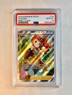 2020 Pokemon Rebel Clash Sonia Full Art #192 PSA 10 Gem Mint Trainer 💎 ⭐ - Image 2