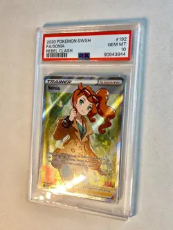 2020 Pokemon Rebel Clash Sonia Full Art #192 PSA 10 Gem Mint Trainer 💎 ⭐ - Image 3